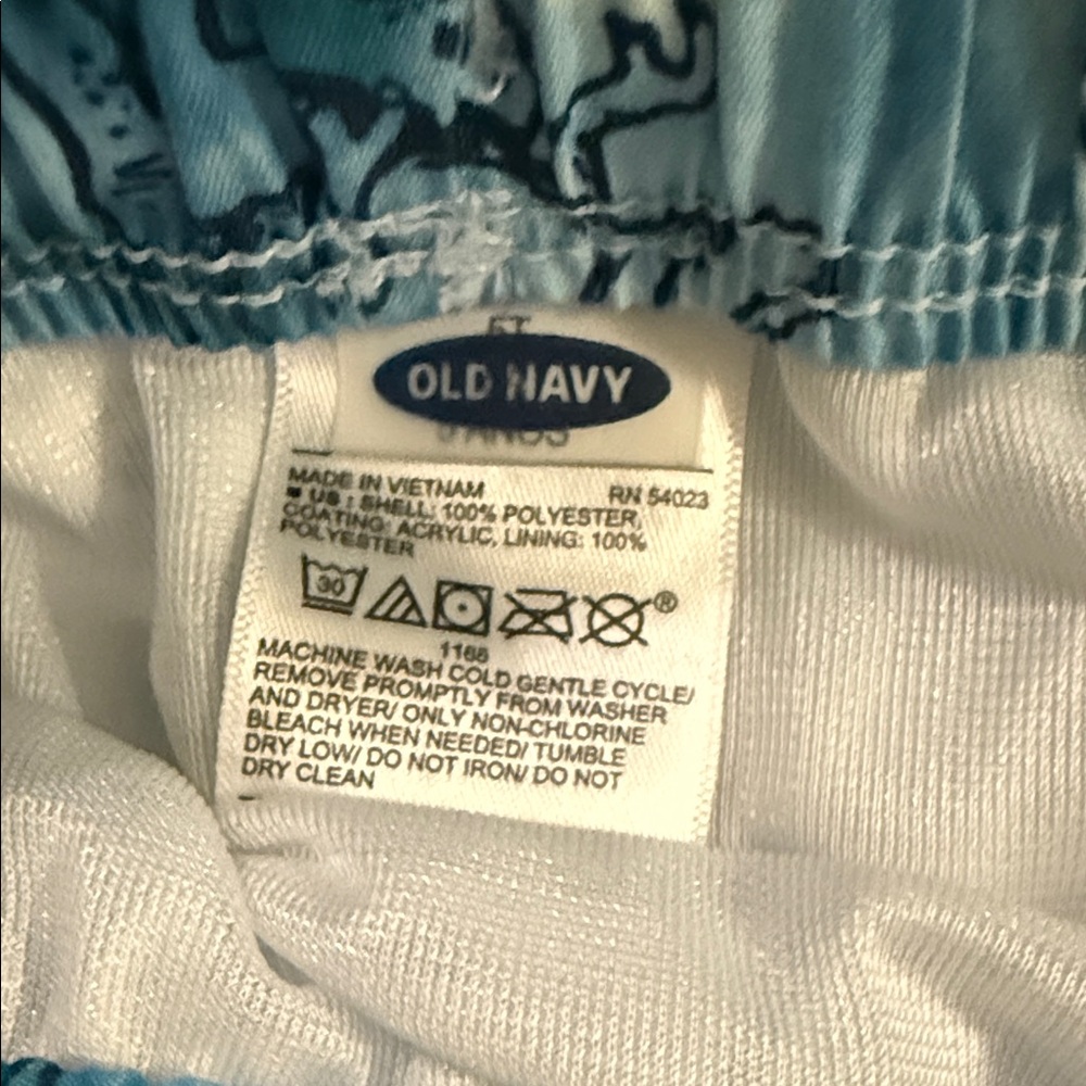 Old Navy Kids Blue Dinosaur Swim Set - Picture 2 of 2
